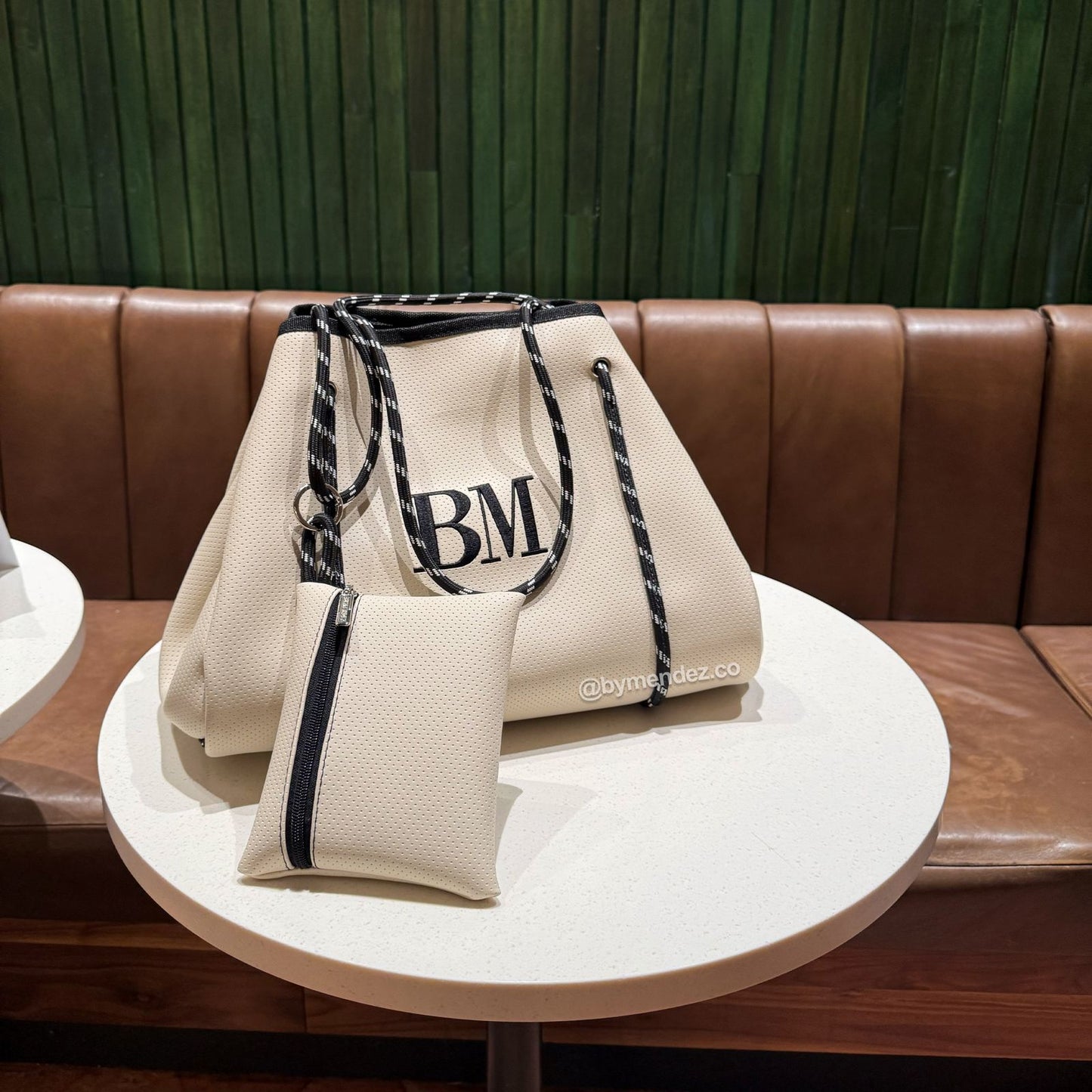 Bolso Tote Bag Beige | Personalizado con Iniciales