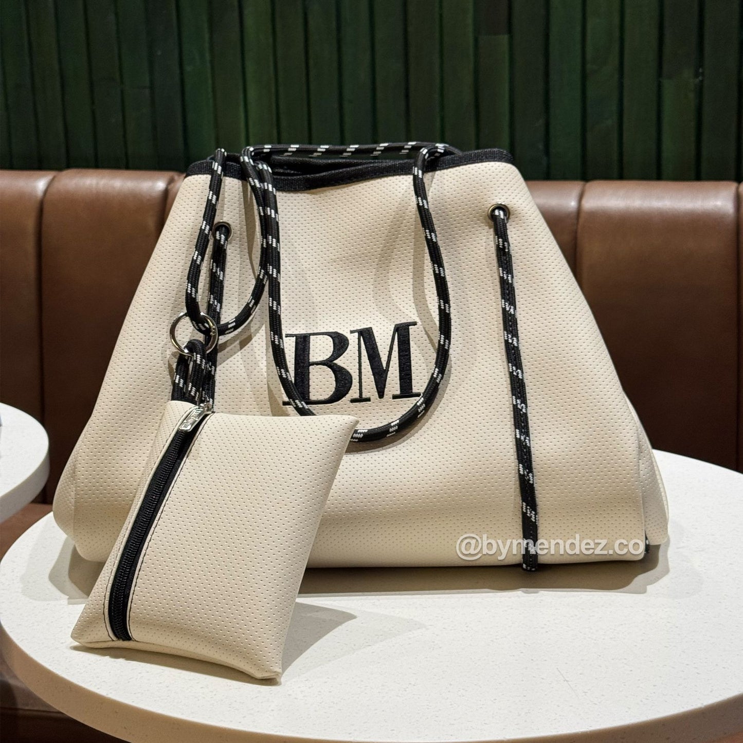 Bolso Tote Bag Beige | Personalizado con Iniciales