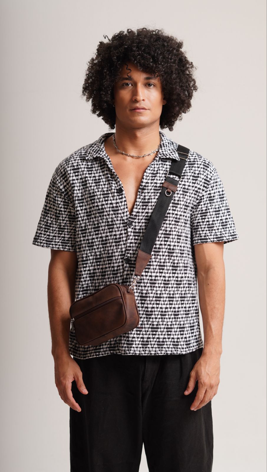 Square Bag Brown Texture Premium | BYMENDEZ
