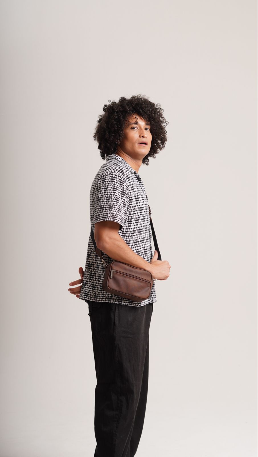 Square Bag Brown Texture Premium | BYMENDEZ