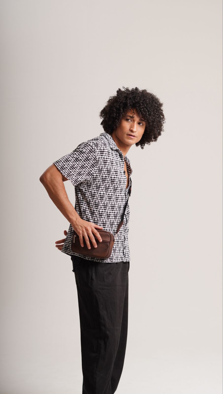 Square Bag Brown Texture Premium | BYMENDEZ