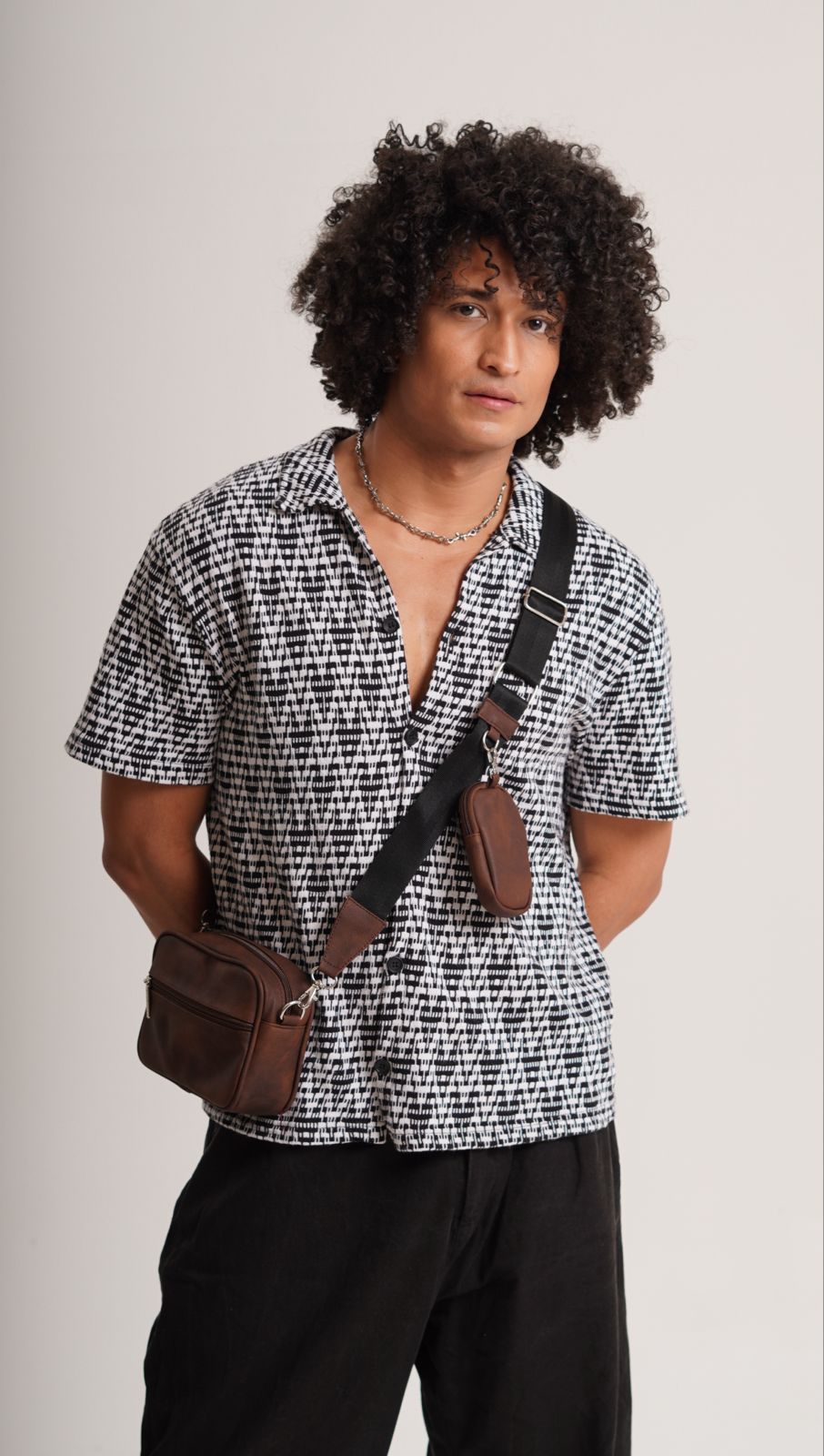 Square Bag Brown Texture Premium | BYMENDEZ