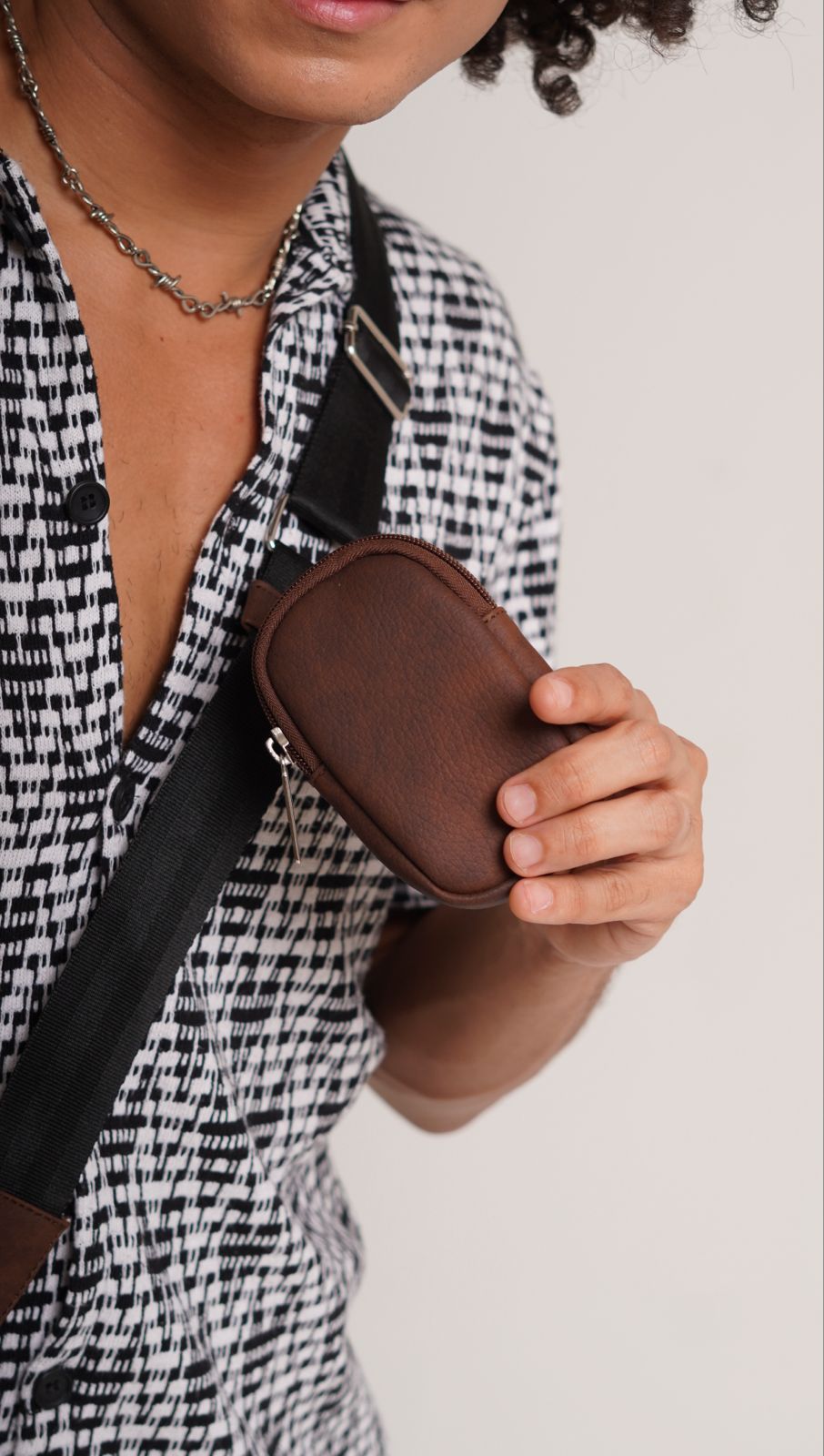 Square Bag Brown Texture Premium | BYMENDEZ