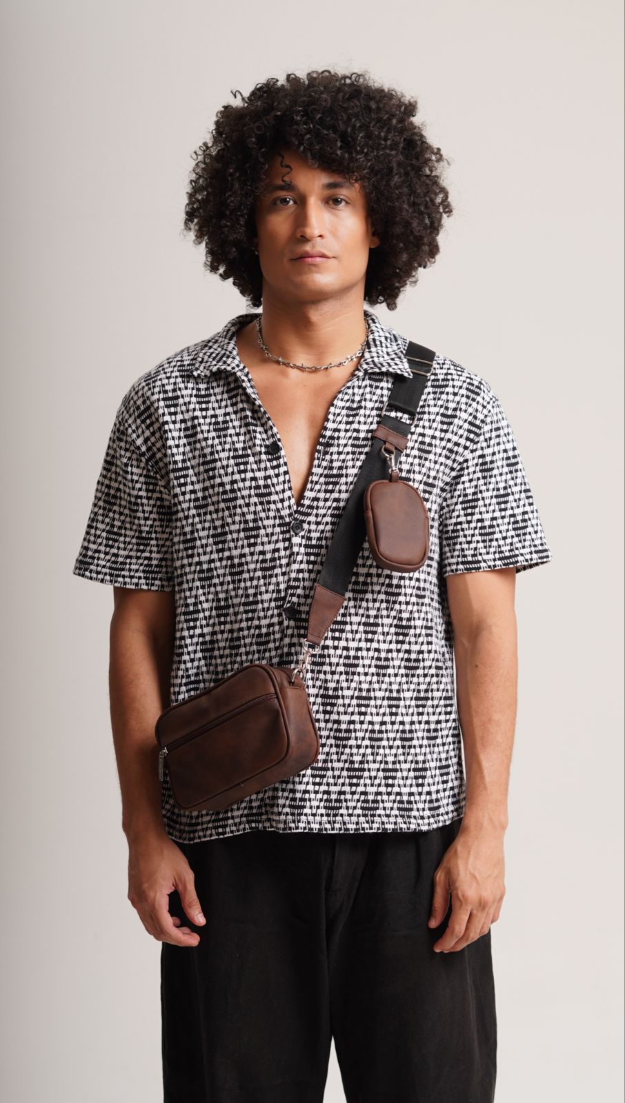 Square Bag Brown Texture Premium | BYMENDEZ