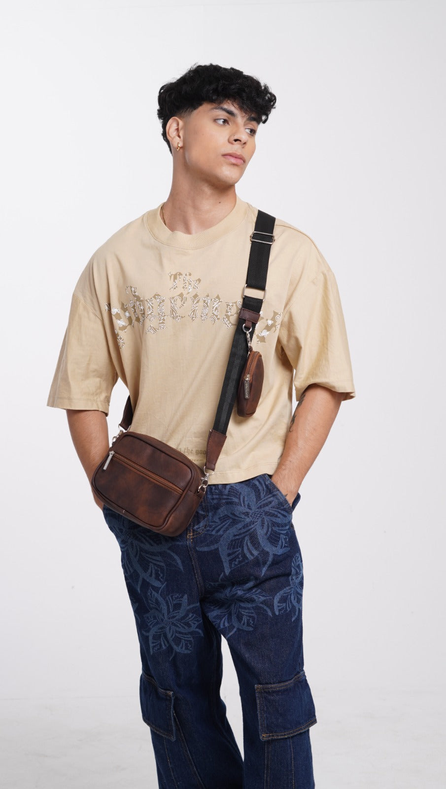 Square Bag Brown Texture Premium | BYMENDEZ