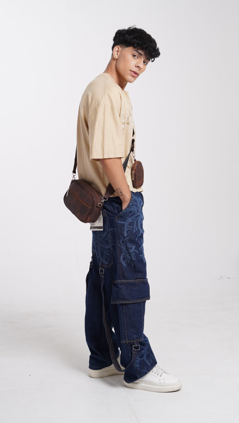 Square Bag Brown Texture Premium | BYMENDEZ
