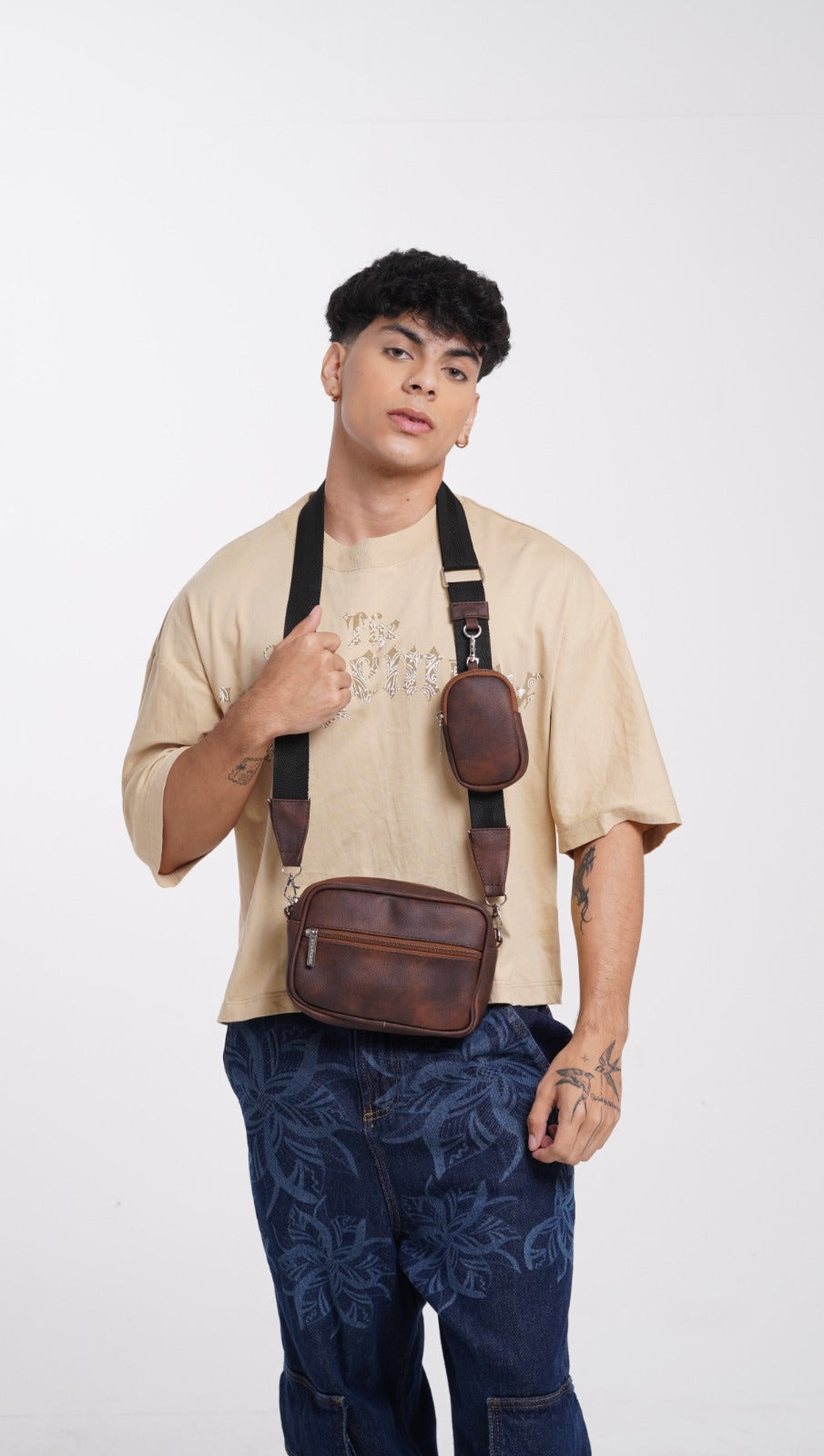 Square Bag Brown Texture Premium | BYMENDEZ