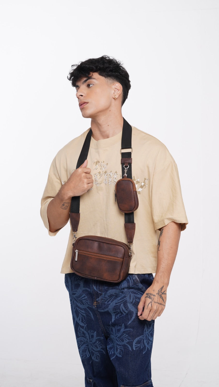 Square Bag Brown Texture Premium | BYMENDEZ