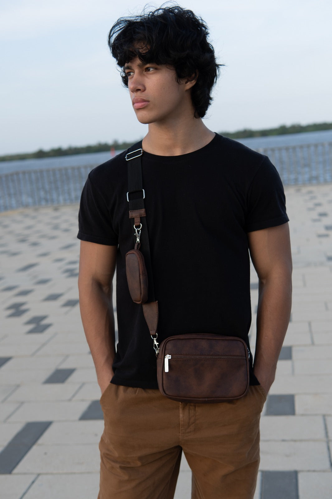 Square Bag Brown Texture Premium | BYMENDEZ