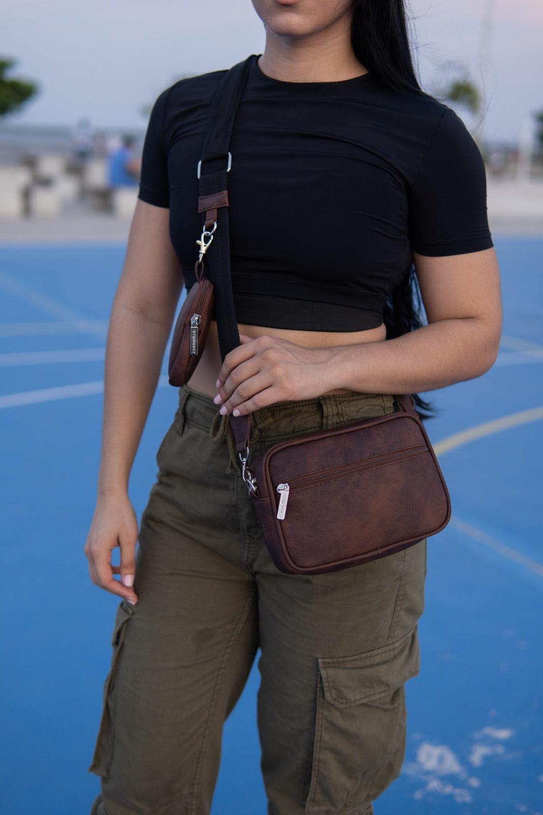 Square Bag Brown Texture Premium | BYMENDEZ