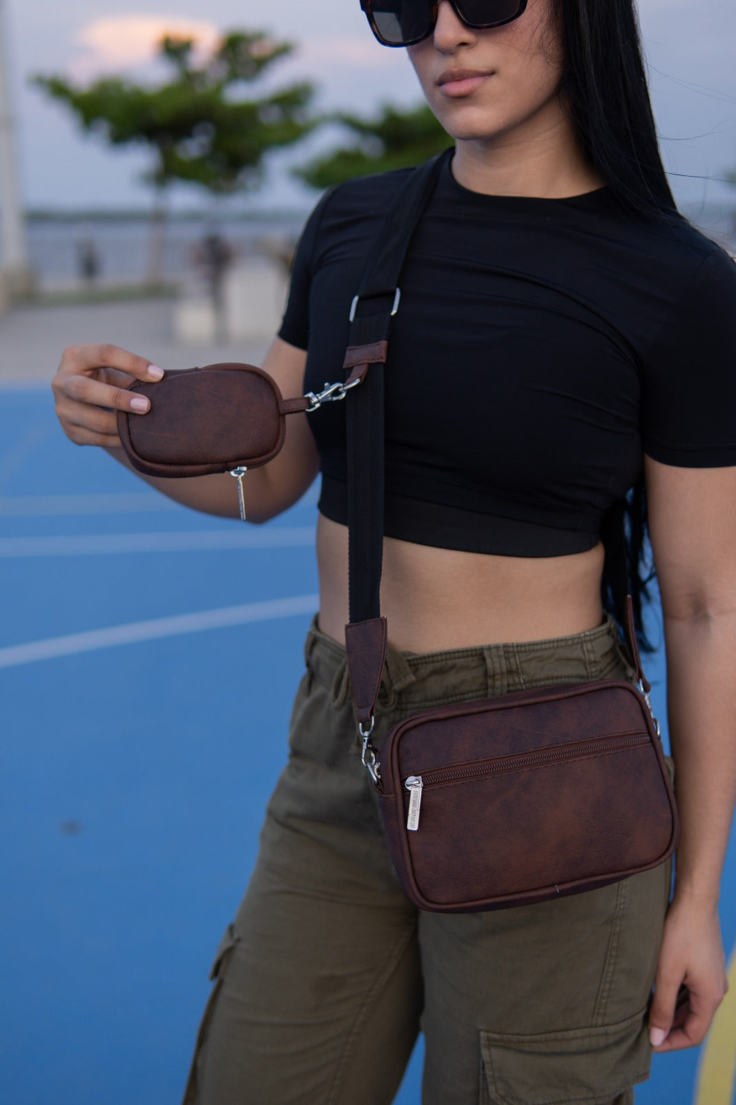 Square Bag Brown Texture Premium | BYMENDEZ