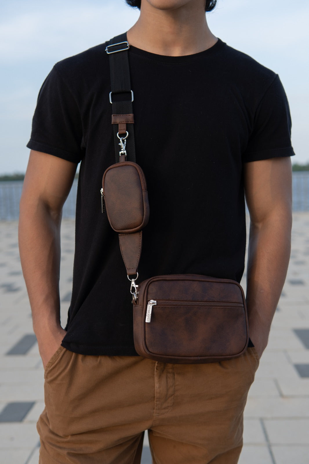 Square Bag Brown Texture Premium | BYMENDEZ