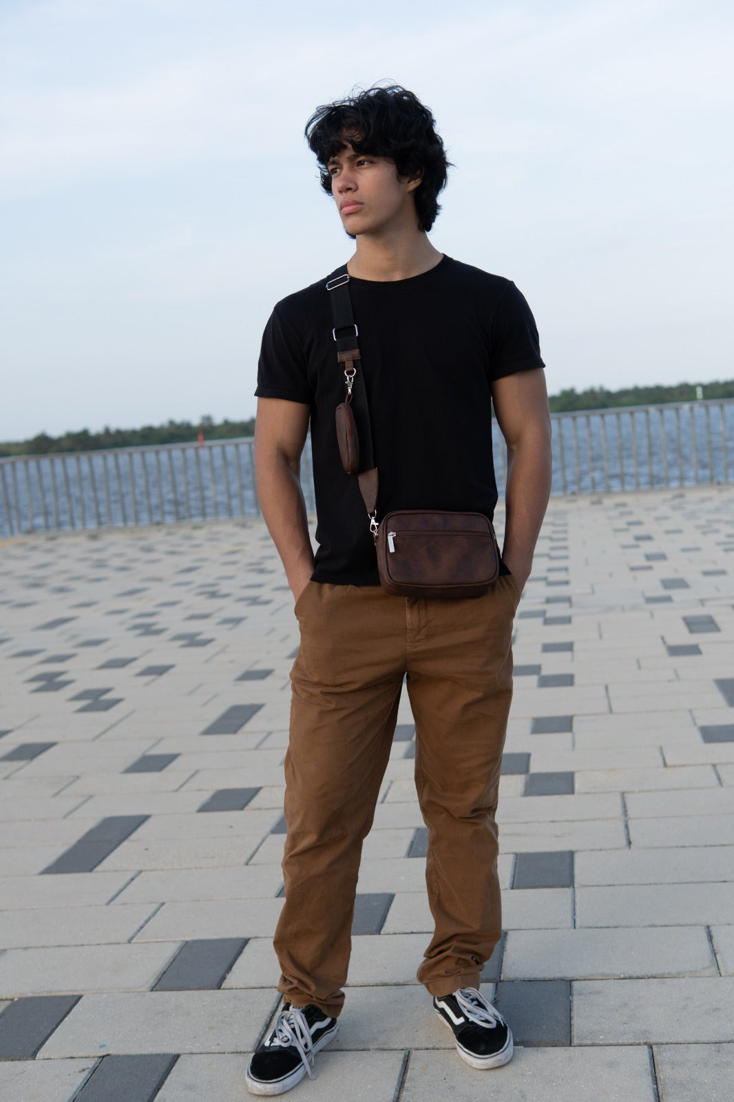 Square Bag Brown Texture Premium | BYMENDEZ