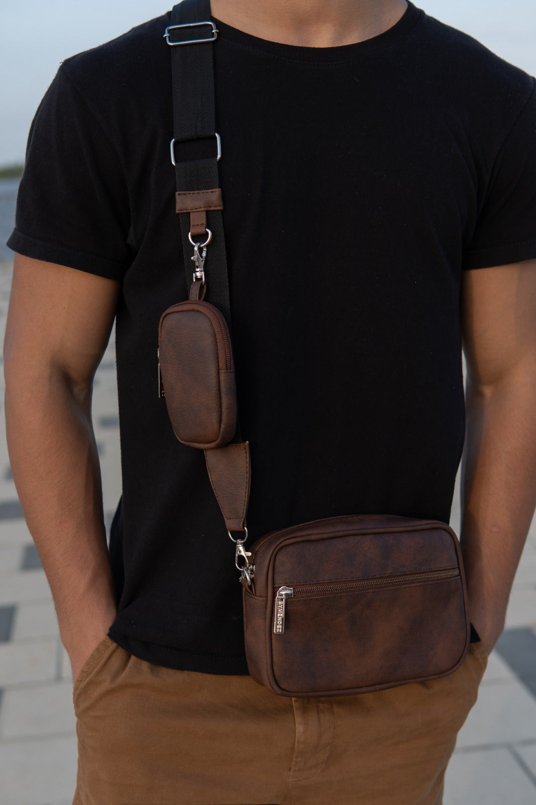 Square Bag Brown Texture Premium | BYMENDEZ
