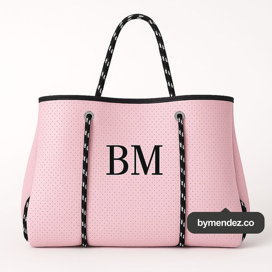 Bolso Tote Bag Pink | Personalizado con Iniciales
