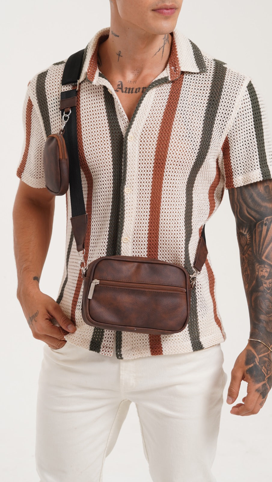 Square Bag Brown Texture Premium | BYMENDEZ