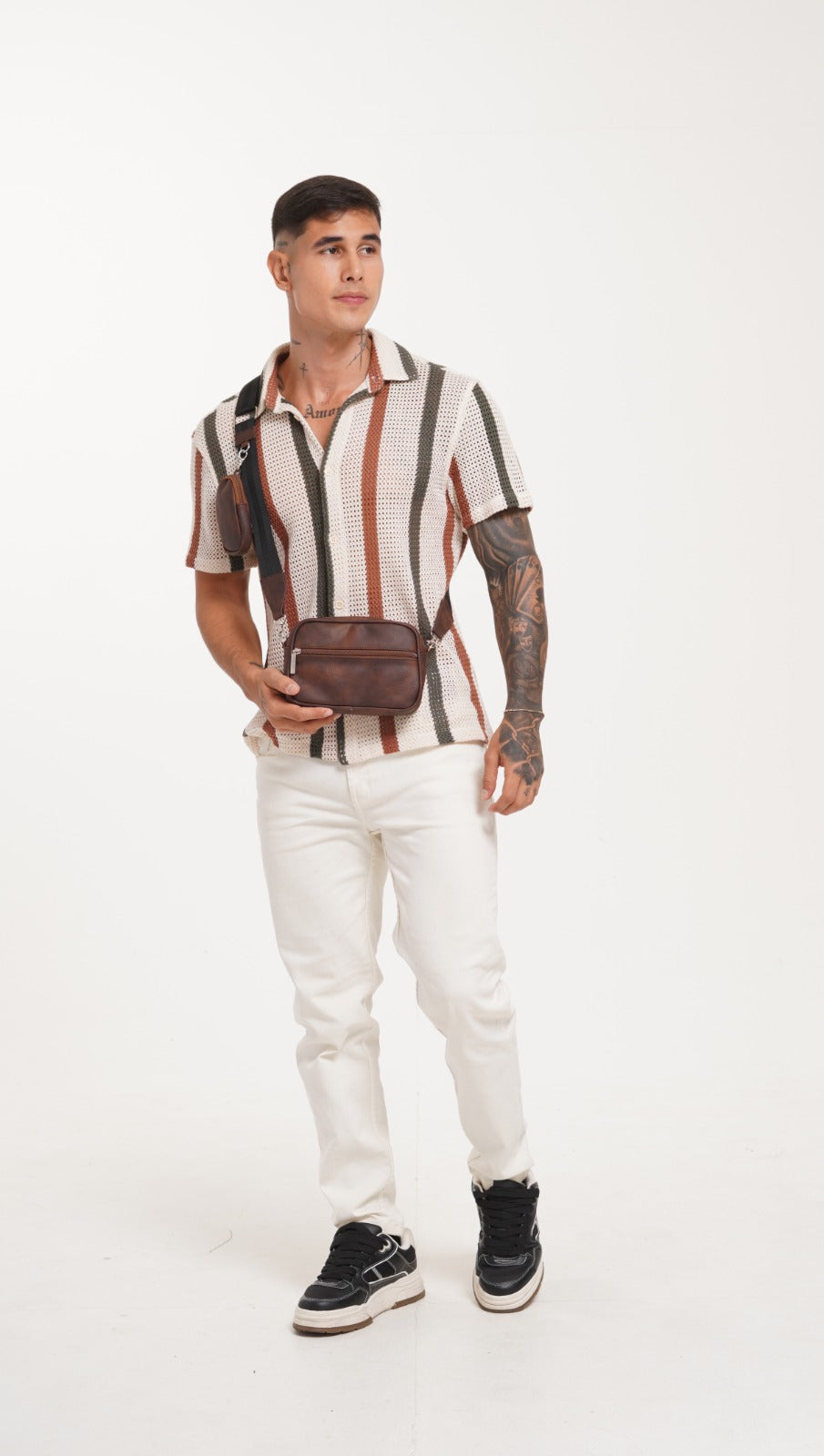 Square Bag Brown Texture Premium | BYMENDEZ