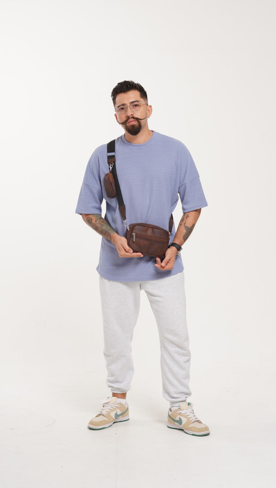 Square Bag Brown Texture Premium | BYMENDEZ