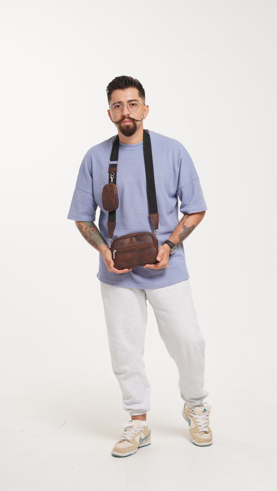 Square Bag Brown Texture Premium | BYMENDEZ