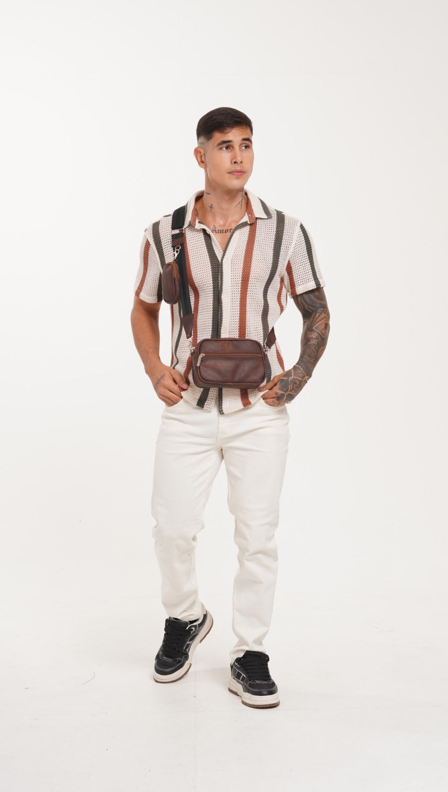 Square Bag Brown Texture Premium | BYMENDEZ