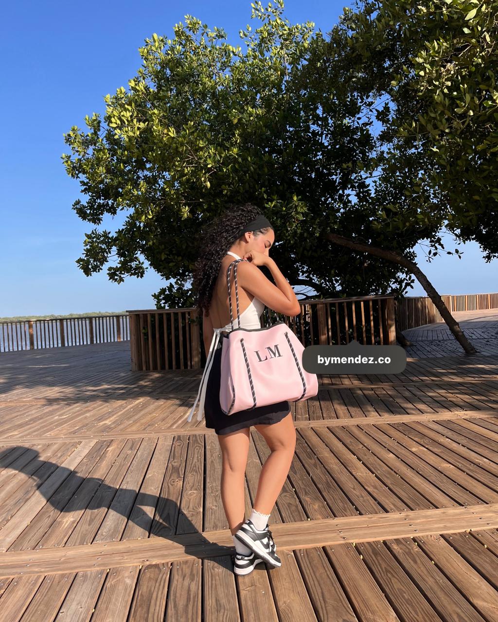 Bolso Tote Bag Pink | Personalizado con Iniciales