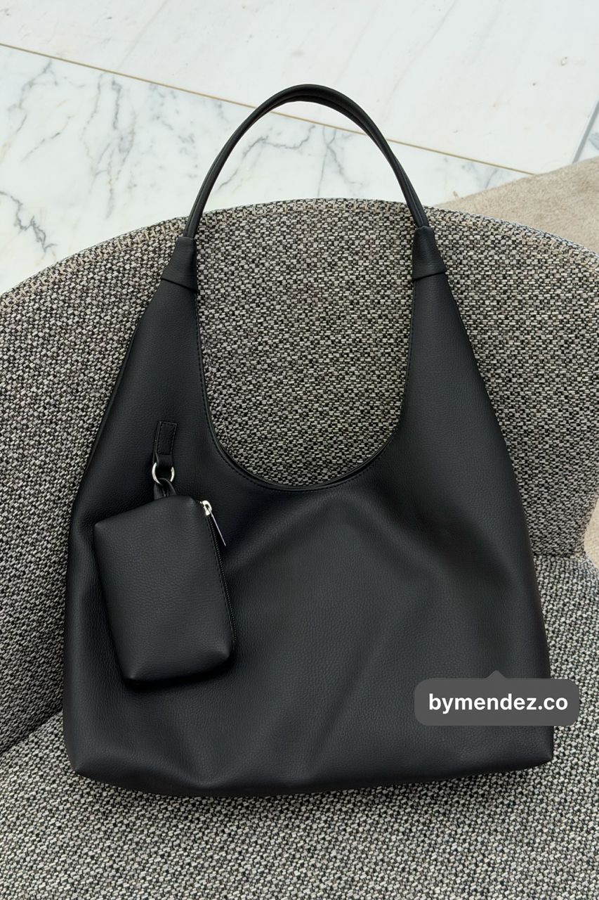 Bolso Hobo Bag Black BYMENDEZ