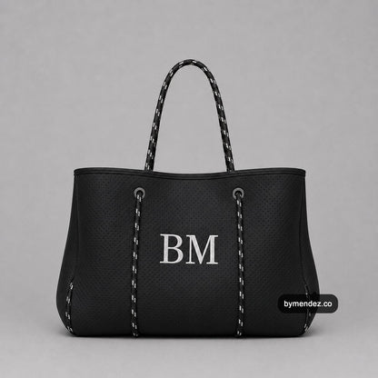 Bolso Tote Bag Black | Personalizado con Iniciales