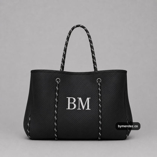 Bolso Tote Bag Black | Personalizado con Iniciales