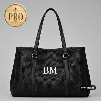 Bolso Tote Bag PRO Black | Personalizado con Iniciales