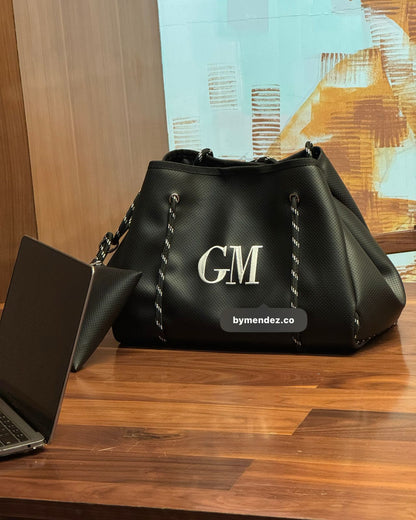 Combo bolsos Tote Bag Black | Personalizado con Iniciales