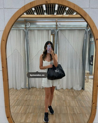 Combo bolsos Tote Bag Black | Personalizado con Iniciales
