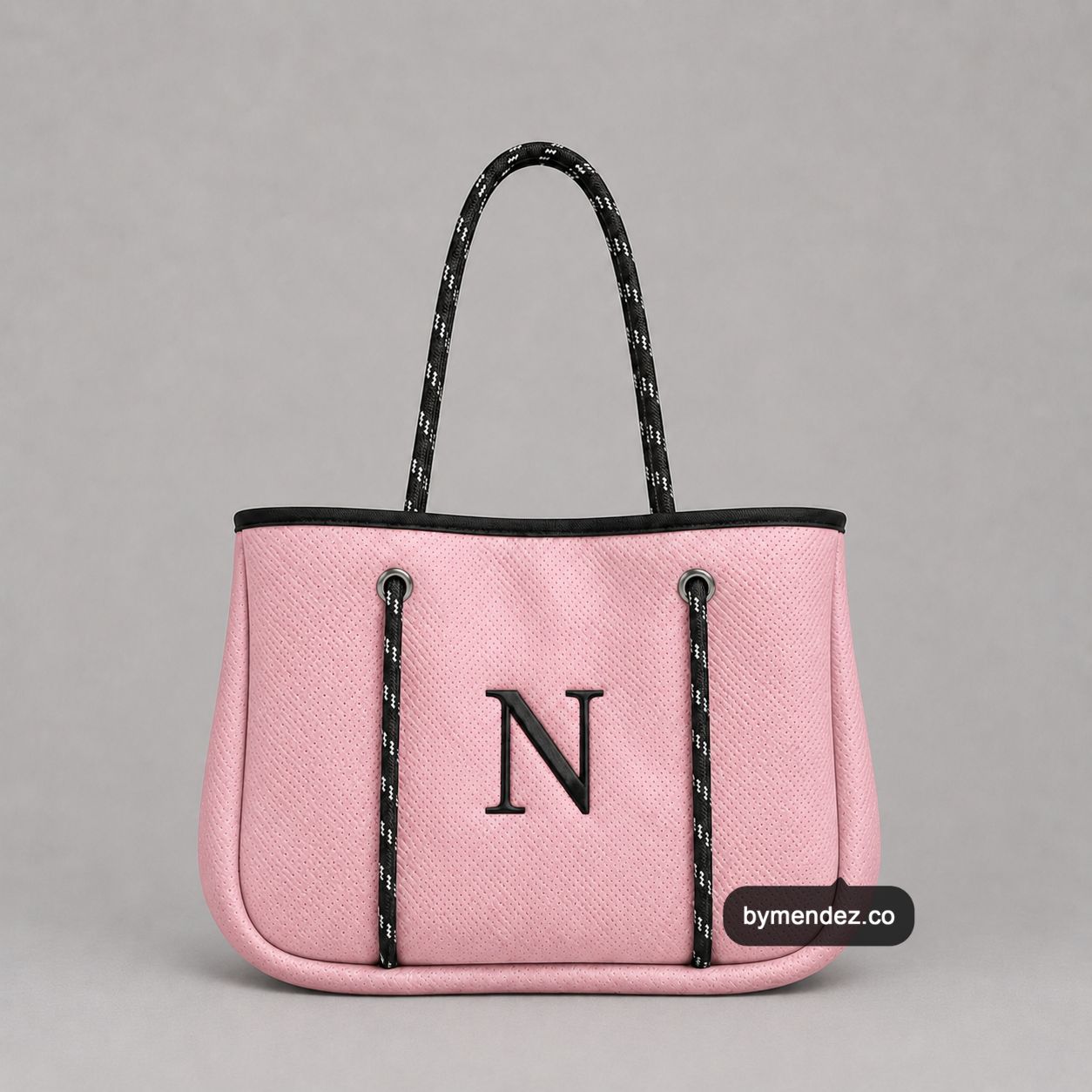 Bolso MINI Tote Bag Pink | Personalizado con tu Inicial