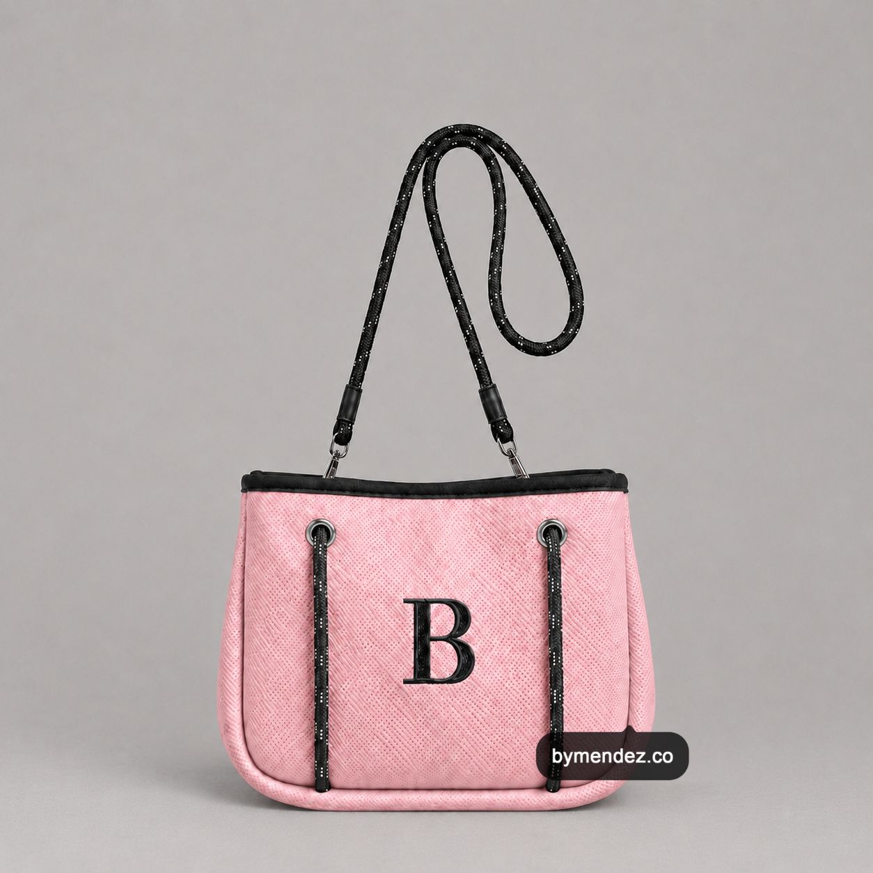 Bolso MINI Tote Bag Pink | Personalizado con tu Inicial