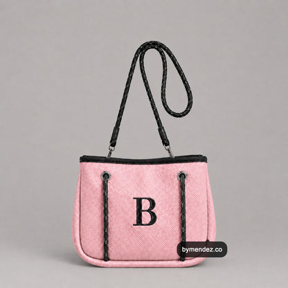 Bolso MINI Tote Bag Pink | Personalizado con tu Inicial