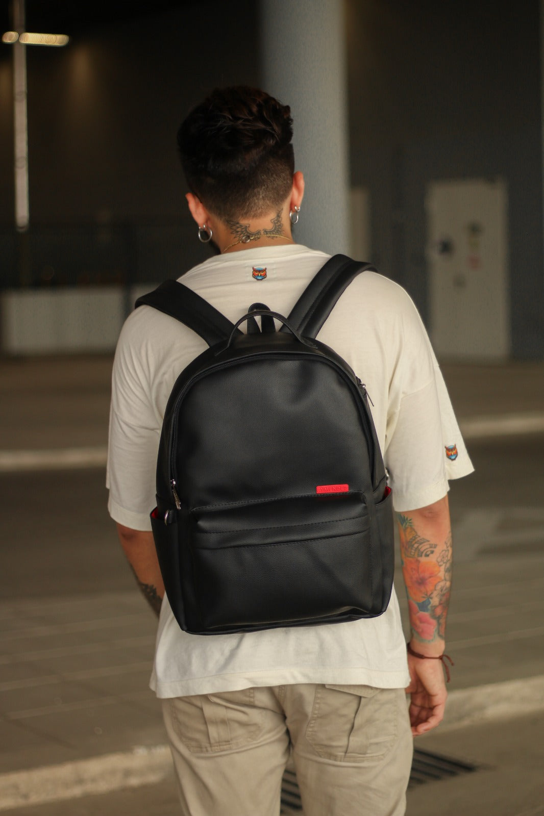 Morral Classic Black Premium BYMENDEZ Morrales en Cuero Vegano