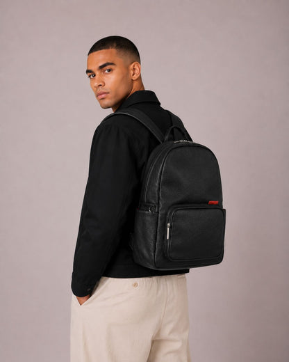 Morral Classic PRO Black Premium en cuero vegano BYMENDEZ