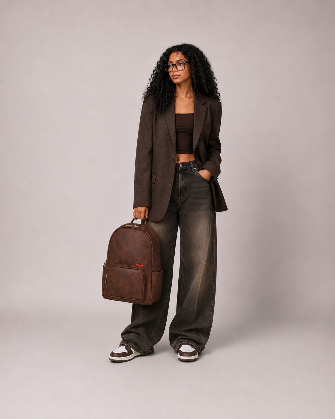 Morral Classic PRO Brown Premium en cuero vegano BYMENDEZ