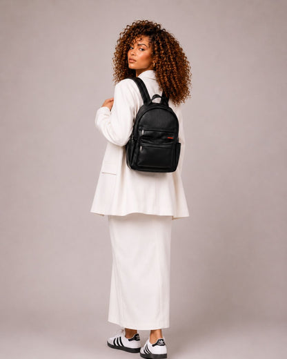 Bolso Niva Black Premium en cuero vegano BYMENDEZ