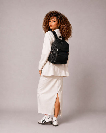 Bolso Niva Black Premium en cuero vegano BYMENDEZ