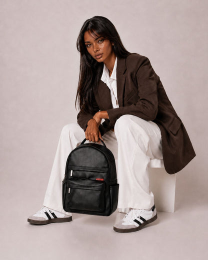 Bolso Niva Black Premium en cuero vegano BYMENDEZ