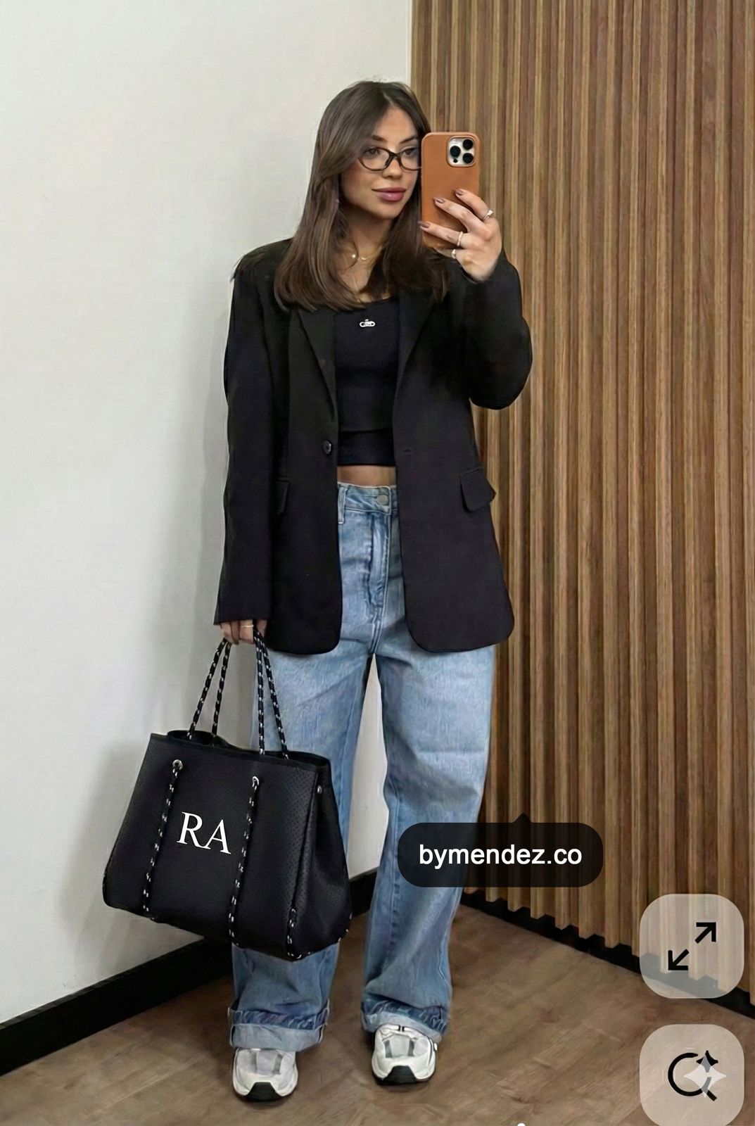 Bolso Tote Bag Black | Personalizado con Iniciales