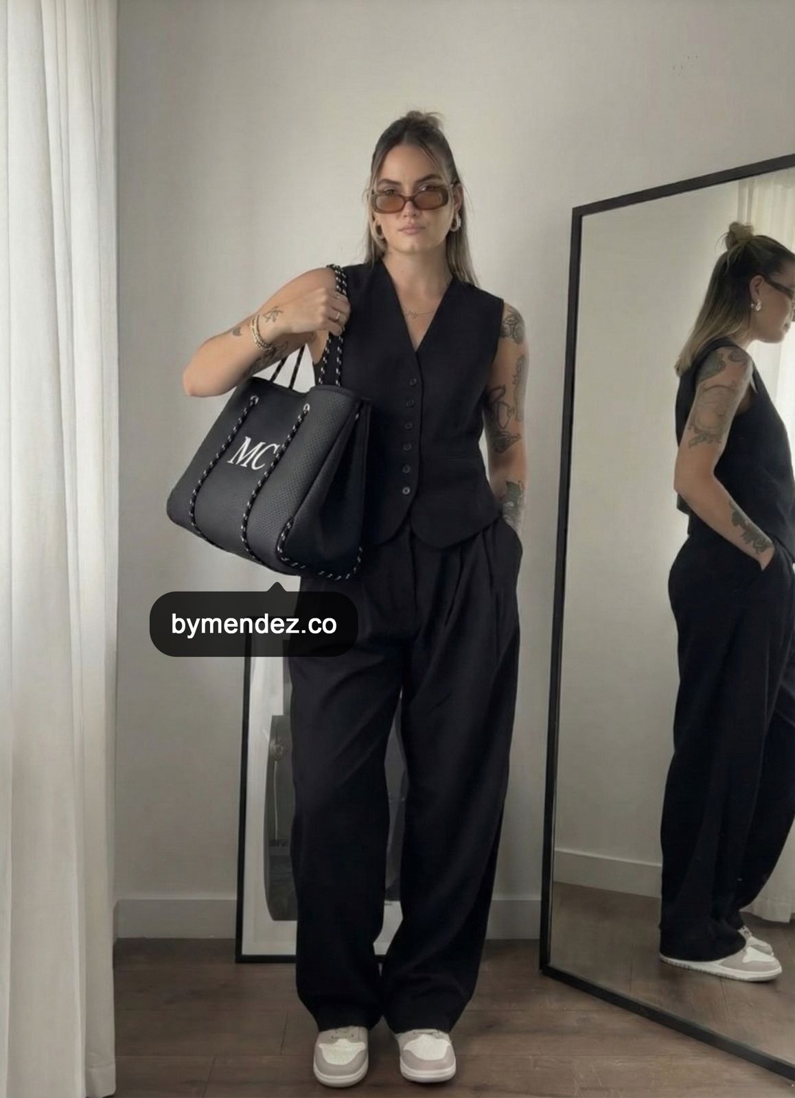 Bolso Tote Bag Black | Personalizado con Iniciales