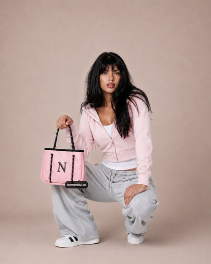 Bolso MINI Tote Bag Pink | Personalizado con tu Inicial