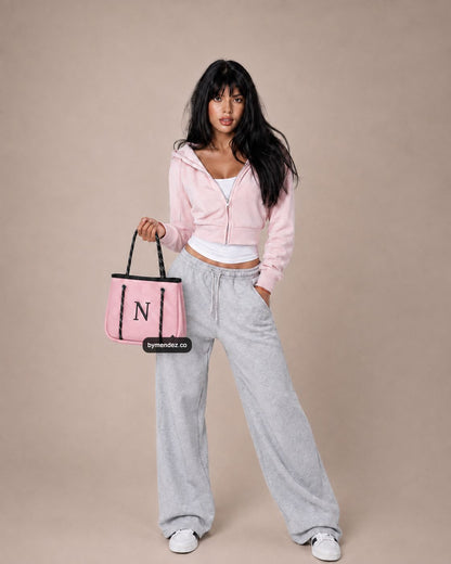 Bolso MINI Tote Bag Pink | Personalizado con tu Inicial