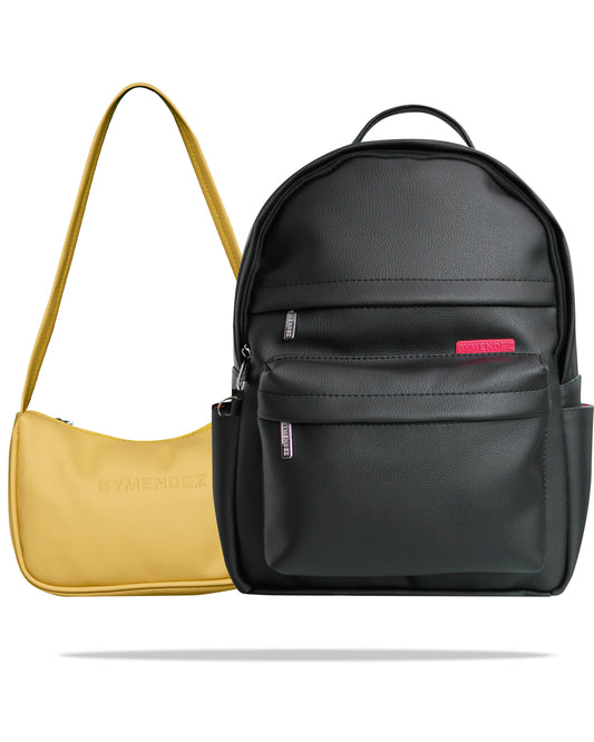 Combo Bolso Niva Black Premium and Nice Bag Yellow