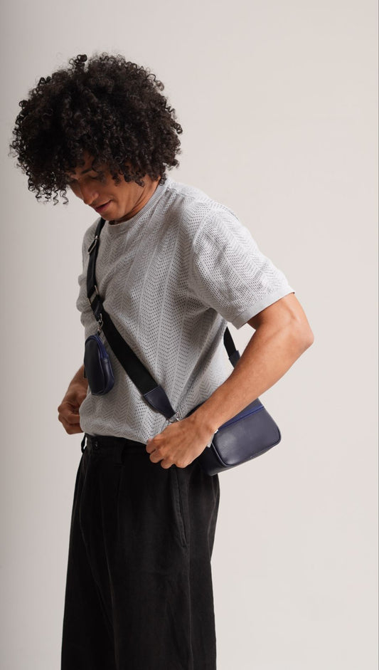 Square Bag Blue | BYMENDEZ